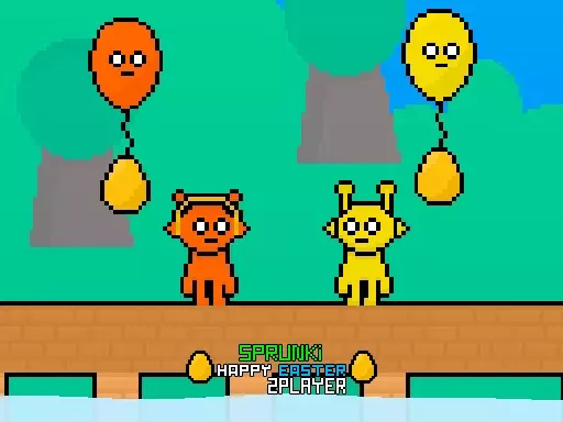 Sprunki Happy Easter: 2 Player Egg Hunt game thumbnail