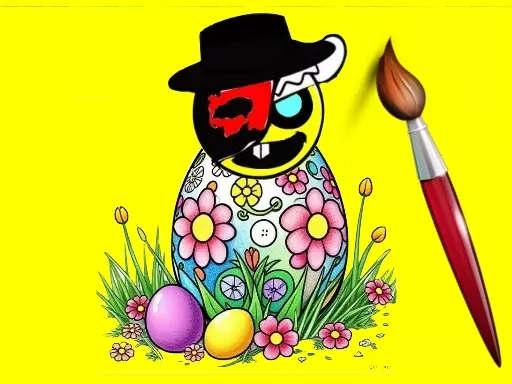 Sprunki Easter Online Coloring Game game thumbnail