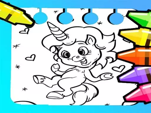Magical Unicorn Coloring Adventure game thumbnail